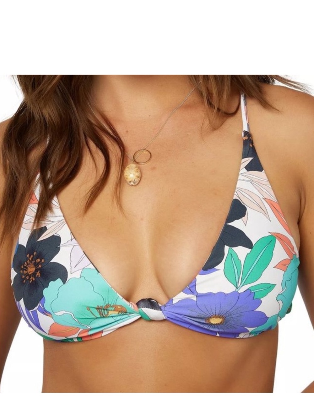 O’Neill XSmall Top Bikini Abbie Floral Pismo Multi Floral NWT